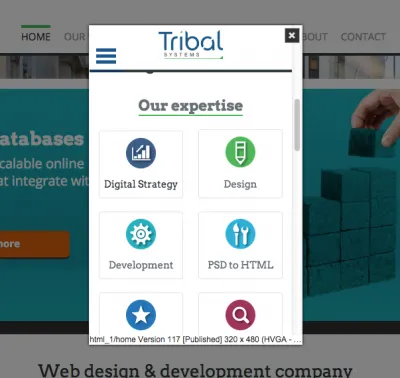small screen on big screen