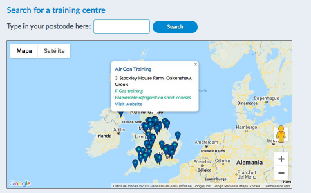 ACRIB training centre map