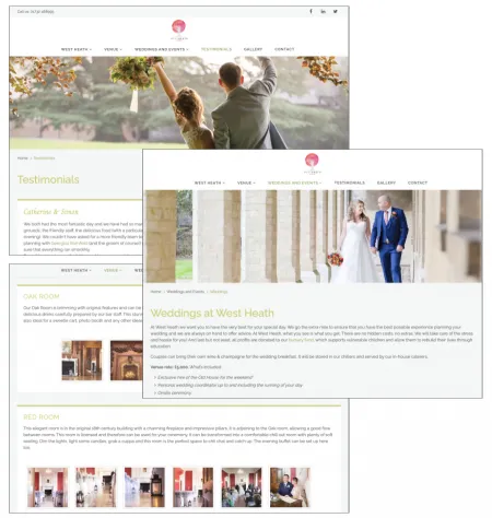 Case study West Heath Weddings