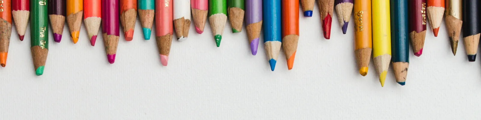 Crayons in classroom