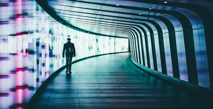 Man at Tube station