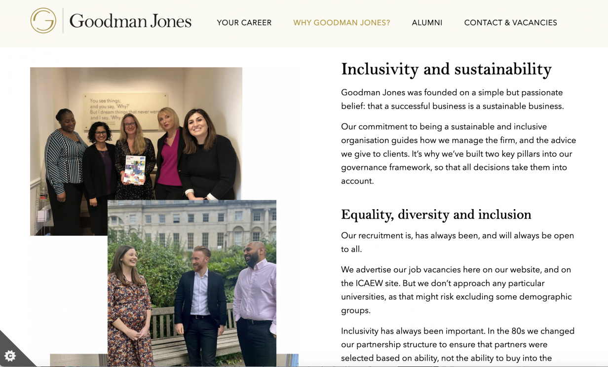 goodman jones careers inclusivity