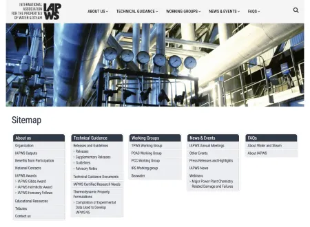 Cs IAPWS Sitemap