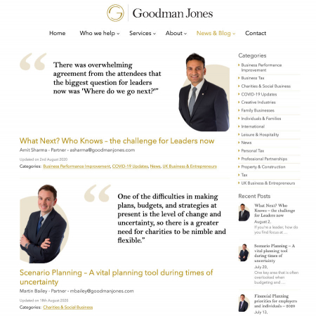 Goodman Jones blog